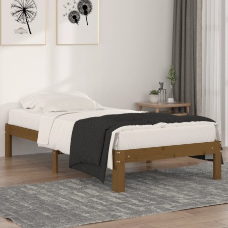 Giroletto Miele in Legno Massello 90x190 cm Single
