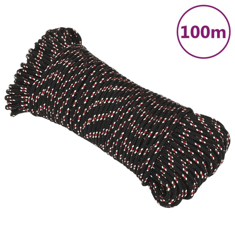 Corda Nautica Nera 3 mm 100 m in Polipropilene Corda Nautica Nera 3 mm 100 m in Polipropilene