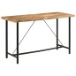 Tavolino da Bar 180x70x107 cm Legno Massello di Mango e Ferro Tavolino da Bar 180x70x107 cm Legno Massello di Mango e Ferro