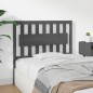Testiera per Letto Grigia 105,5x4x100 cm Legno Massello di Pino