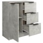 Credenza Grigio Cemento 60x30x70 cm in Legno Multistrato Credenza Grigio Cemento 60x30x70 cm in Legno Multistrato