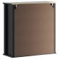 Mobile da Bagno a Muro BERG Nero 69,5x27x71,5cm Legno Massello Mobile da Bagno a Muro BERG Nero 69,5x27x71,5cm Legno Massello
