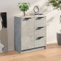 Credenza Grigio Cemento 60x30x70 cm in Legno Multistrato Credenza Grigio Cemento 60x30x70 cm in Legno Multistrato