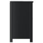 Mobile Lavabo da Bagno BERG Nero 60x34x59cm Legno Massello Pino Mobile Lavabo da Bagno BERG Nero 60x34x59cm Legno Massello Pino