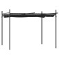 Pergola con Tetto Retrattile Antracite 295x292x230 cm Pergola con Tetto Retrattile Antracite 295x292x230 cm