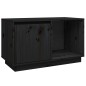 Mobile Porta TV Nero 74x35x44 cm in Legno Massello di Pino Mobile Porta TV Nero 74x35x44 cm in Legno Massello di Pino