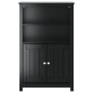 Mobile da Bagno BERG Nero 69,5x34x110 cm Legno Massello di Pino Mobile da Bagno BERG Nero 69,5x34x110 cm Legno Massello di Pino