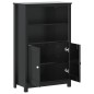 Mobile da Bagno BERG Nero 69,5x34x110 cm Legno Massello di Pino Mobile da Bagno BERG Nero 69,5x34x110 cm Legno Massello di Pino
