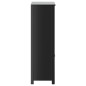 Mobile da Bagno BERG Nero 69,5x34x110 cm Legno Massello di Pino Mobile da Bagno BERG Nero 69,5x34x110 cm Legno Massello di Pino