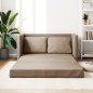 Divano Letto da Terra 2 in 1 Cappuccino 112x174x55cm Similpelle Divano Letto da Terra 2 in 1 Cappuccino 112x174x55cm Similpelle