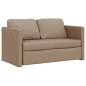 Divano Letto da Terra 2 in 1 Cappuccino 112x174x55cm Similpelle Divano Letto da Terra 2 in 1 Cappuccino 112x174x55cm Similpelle