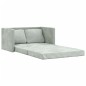 Divano Letto da Terra 2 in 1 Grigio Chiaro 122x204x55cm Velluto Divano Letto da Terra 2 in 1 Grigio Chiaro 122x204x55cm Velluto