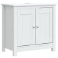 Set Mobili da Bagno 3 pz BERG Bianco in Legno Massello di Pino Set Mobili da Bagno 3 pz BERG Bianco in Legno Massello di Pino