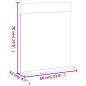 Set Mobili da Bagno 3 pz BERG Bianco in Legno Massello di Pino Set Mobili da Bagno 3 pz BERG Bianco in Legno Massello di Pino