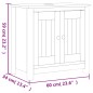 Set Mobili da Bagno 3 pz BERG Bianco in Legno Massello di Pino Set Mobili da Bagno 3 pz BERG Bianco in Legno Massello di Pino
