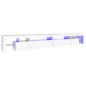 Mobile Porta TV con Luci LED Bianco Lucido 290x36,5x40 cm Mobile Porta TV con Luci LED Bianco Lucido 290x36,5x40 cm