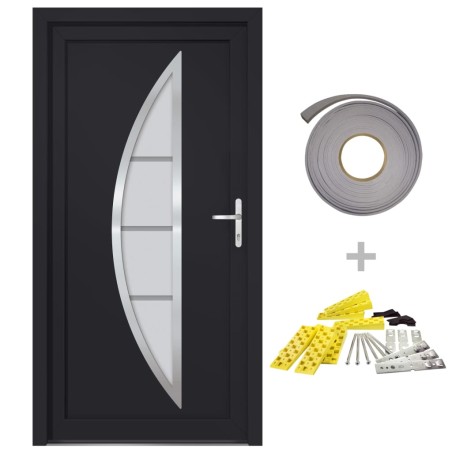 vidaXL Porta Ingresso Antracite 88x200 cm in PVC