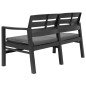 Set Salotto da Giardino 4 pz in Plastica Antracite Set Salotto da Giardino 4 pz in Plastica Antracite
