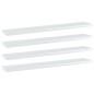 Ripiani per Libreria 4 pz Bianco Lucido 60x10x1,5cm Multistrato Ripiani per Libreria 4 pz Bianco Lucido 60x10x1,5cm Multistrato