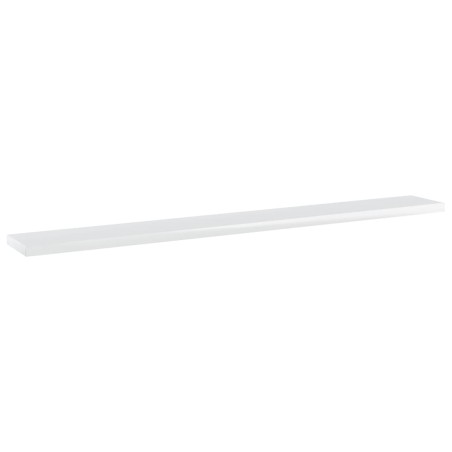 Ripiani per Libreria 4 pz Bianco Lucido 80x10x1,5cm Multistrato