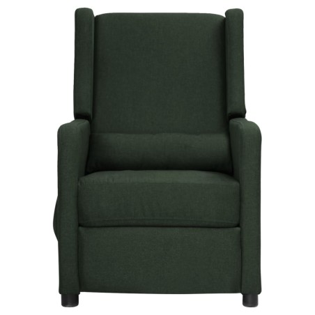 Poltrona Massaggiante Verde Scuro in Tessuto