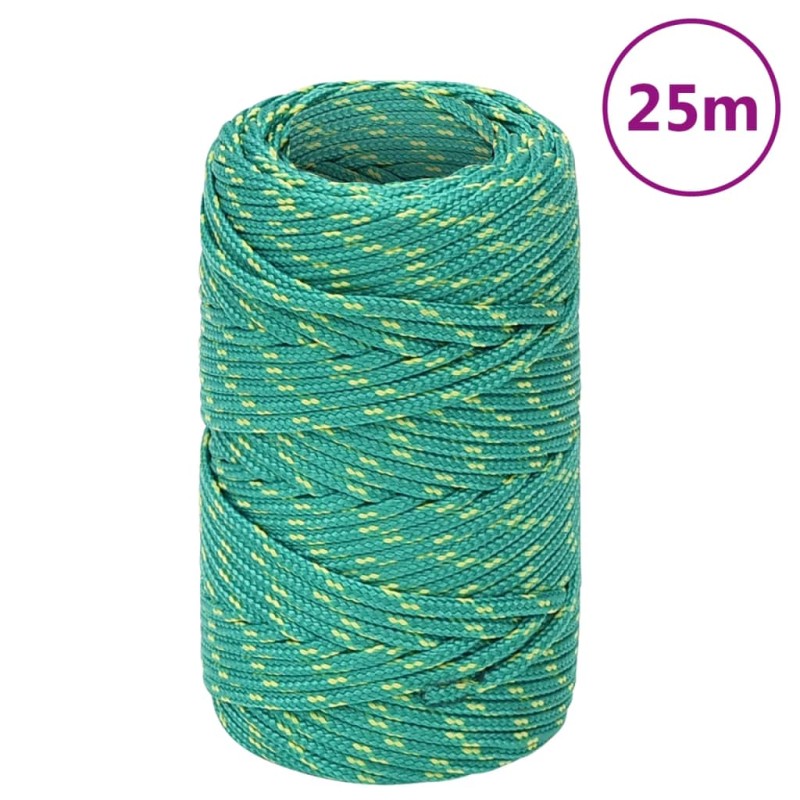 Corda Nautica Verde 2 mm 25 m in Polipropilene Corda Nautica Verde 2 mm 25 m in Polipropilene