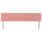 vidaXL Testiere 2 pz Rosa 100x5x78/88 cm in Velluto vidaXL Testiere 2 pz Rosa 100x5x78/88 cm in Velluto
