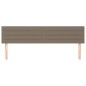 vidaXL Testiera 2 pz Tortora 100x5x78/88 cm in Tessuto