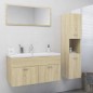 Set Mobili da Bagno Rovere Sonoma in Truciolato Set Mobili da Bagno Rovere Sonoma in Truciolato