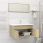 Set Mobili da Bagno Rovere Sonoma in Truciolato