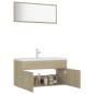 Set Mobili da Bagno Rovere Sonoma in Truciolato