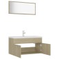 Set Mobili da Bagno Rovere Sonoma in Truciolato