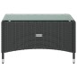Set Divani da Giardino 8 pz con Cuscini in Polyrattan Nero Set Divani da Giardino 8 pz con Cuscini in Polyrattan Nero