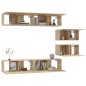 Set di Mobili Porta TV 6 pz Rovere Sonoma in Legno Multistrato Set di Mobili Porta TV 6 pz Rovere Sonoma in Legno Multistrato
