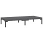 Set Divani da Giardino 14pz con Cuscini Polyrattan Grigio Scuro Set Divani da Giardino 14pz con Cuscini Polyrattan Grigio Scuro