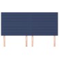 Testiera 4 pz Blu 100x5x78/88 cm in Tessuto Testiera 4 pz Blu 100x5x78/88 cm in Tessuto