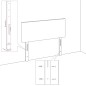 Testiera 2 pz Tortora 100x5x78/88 cm in Tessuto Testiera 2 pz Tortora 100x5x78/88 cm in Tessuto