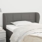 Testiera ad Orecchio Grigio Scuro 83x23x78/88 cm in Tessuto Testiera ad Orecchio Grigio Scuro 83x23x78/88 cm in Tessuto