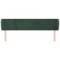 Testiera ad Orecchio Verde Scuro 183x23x78/88 cm in Velluto Testiera ad Orecchio Verde Scuro 183x23x78/88 cm in Velluto