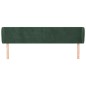 Testiera ad Orecchio Verde Scuro 203x23x78/88 cm in Velluto Testiera ad Orecchio Verde Scuro 203x23x78/88 cm in Velluto