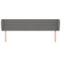 Testiera ad Orecchio Grigio Scuro 203x23x78/88 cm in Tessuto Testiera ad Orecchio Grigio Scuro 203x23x78/88 cm in Tessuto