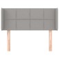 Testiera ad Orecchio Grigio Chiaro 93x16x78/88 cm in Tessuto Testiera ad Orecchio Grigio Chiaro 93x16x78/88 cm in Tessuto