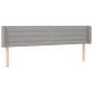 Testiera ad Orecchio Grigio Chiaro 203x16x78/88 cm in Tessuto Testiera ad Orecchio Grigio Chiaro 203x16x78/88 cm in Tessuto