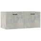Armadietto a Muro Grigio Cemento 80x35x36,5cm Legno Multistrato Armadietto a Muro Grigio Cemento 80x35x36,5cm Legno Multistrato