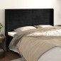 Testiera ad Orecchio Nera 183x16x118/128 cm in Velluto Testiera ad Orecchio Nera 183x16x118/128 cm in Velluto