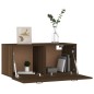 Armadietto a Muro Rovere Marrone 80x35x36,5cm Legno Multistrato Armadietto a Muro Rovere Marrone 80x35x36,5cm Legno Multistrato