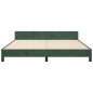 vidaXL Giroletto con Testiera Verde Scuro 180x200 cm in Velluto vidaXL Giroletto con Testiera Verde Scuro 180x200 cm in Velluto