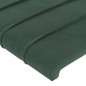 vidaXL Giroletto con Testiera Verde Scuro 180x200 cm in Velluto vidaXL Giroletto con Testiera Verde Scuro 180x200 cm in Velluto