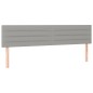 vidaXL Letto a Molle Materasso e LED Grigio Chiaro 180x200 cm Tessuto