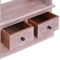 Credenza Alta 60x30x175 cm in Legno Massello di Mogano Credenza Alta 60x30x175 cm in Legno Massello di Mogano